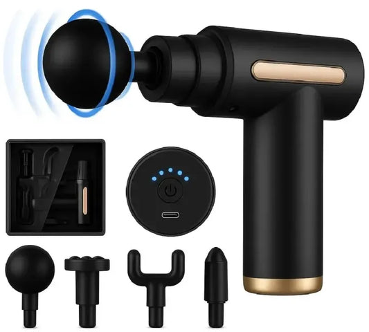 Powerful Deep Tissue Massage Gun – Multiple Attachments & Adjustable Speed - Rechargeable Deep Tissue Massage Gun – Full Body Pain Relief & Muscle Recovery Massager in Pakistan - massager -massager machine